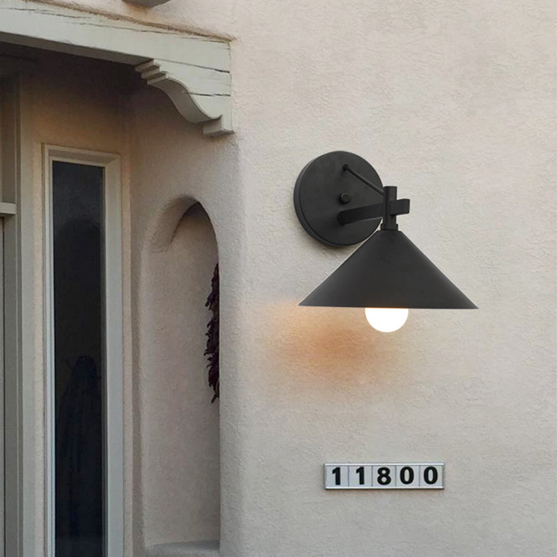 Industrielle Metall Kegel Wandlampe Vintage | Karnz
