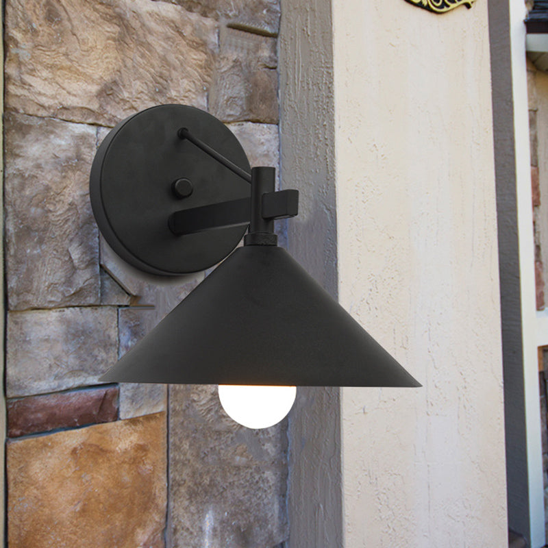 Industrielle Metall Kegel Wandlampe Vintage | Karnz