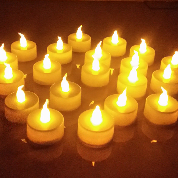 LED flammenlose Teelichtkerzenlichter mit realistischem Flackern Karnz