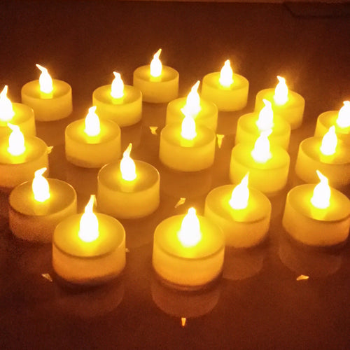 LED flammenlose Teelichtkerzenlichter mit realistischem Flackern Karnz