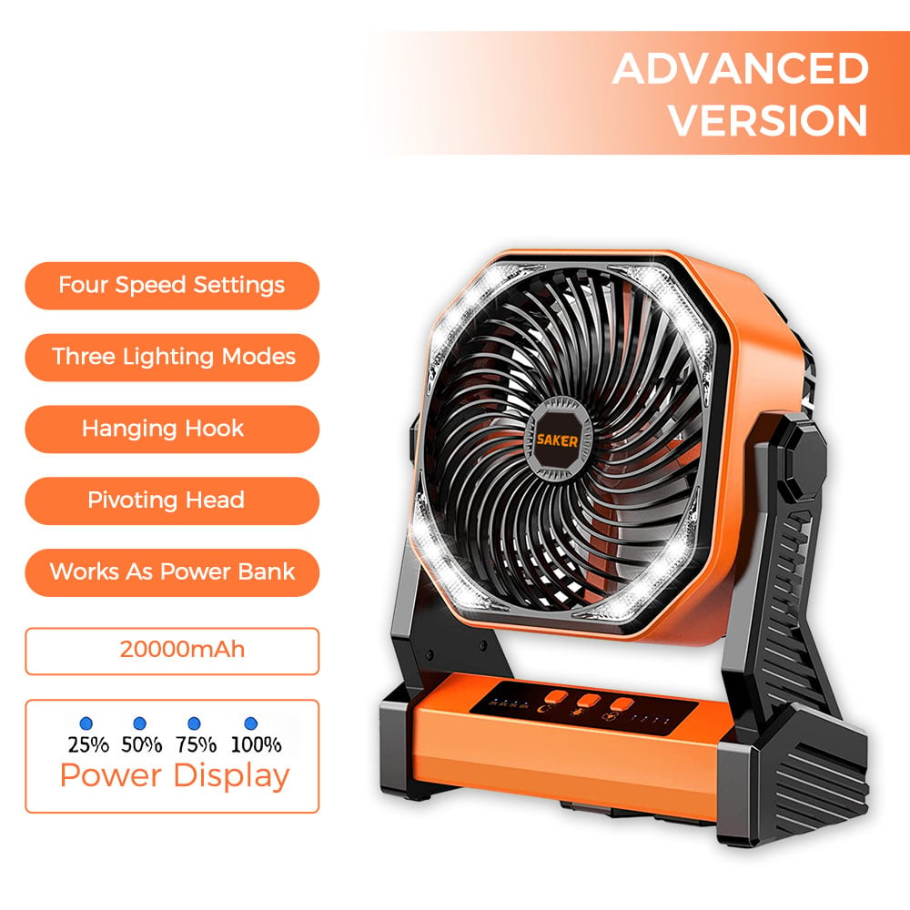 Wiederaufladbarer Campingventilator | Karnz