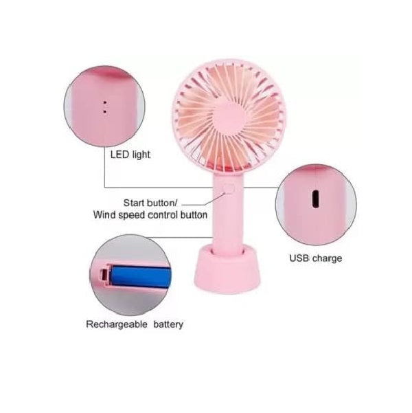 Mini wiederaufladbarer Ventilator mit Ständer | Karnz