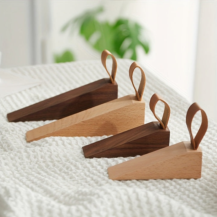 NordGrip Holz Türstopper – Skandinavisches Design mit rutschfester Basis | Karnz