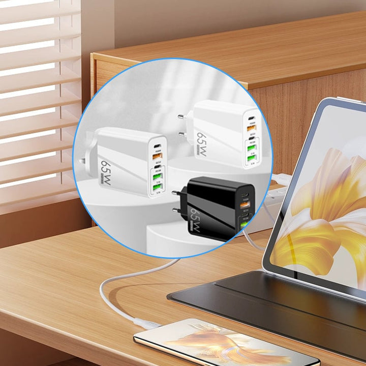Multi-Port-Adapter 65W Schnellladegerät - US-Standard | Karnz