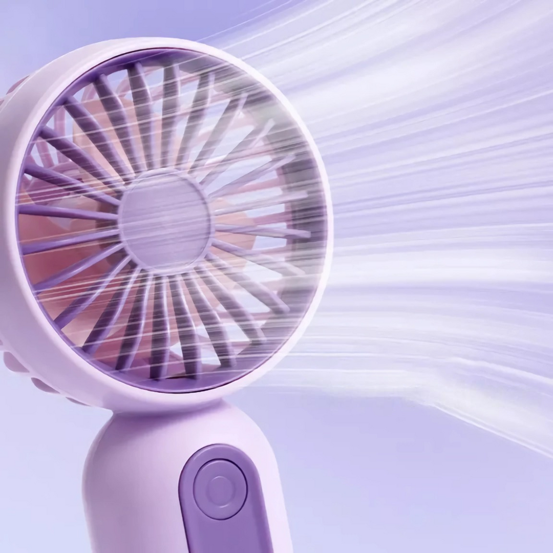 USB wiederaufladbarer Mini tragbarer Ventilator mit 3 Geschwindigkeiten | Karnz