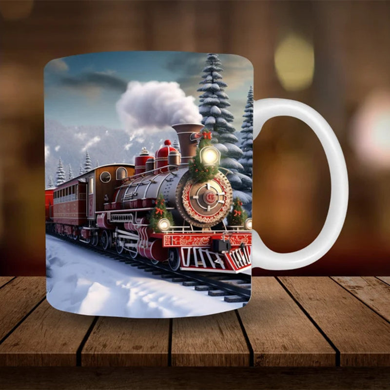 3D Schneemann Keramiktasse - Lustiges Weihnachtsgeschenk | Karnz