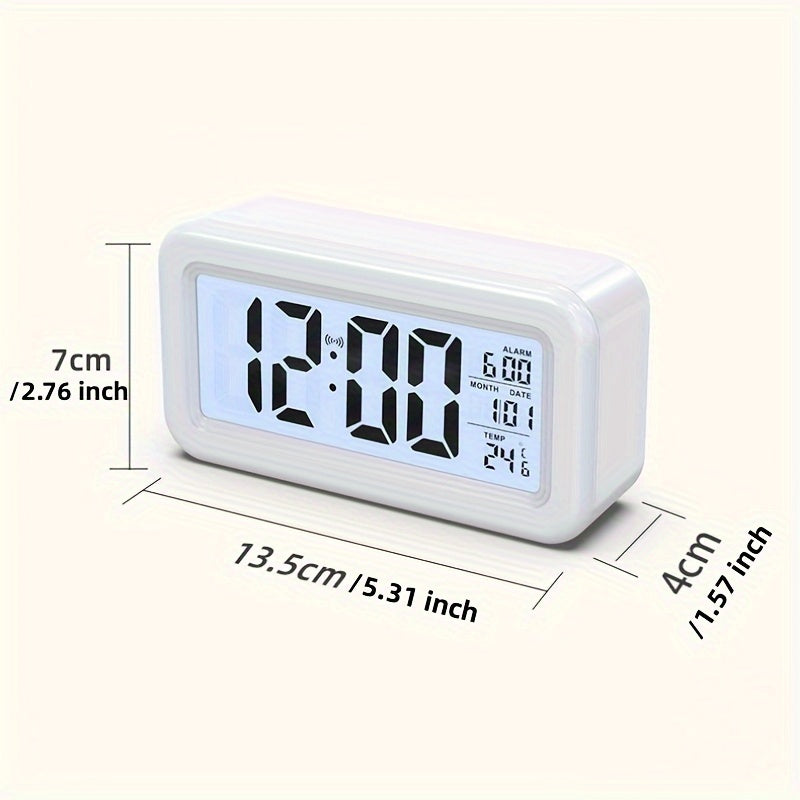 Sandsberg | Schlanker Digitaler Wecker | LCD-Anzeige mit Schlummerfunktion | Mehrere Farben