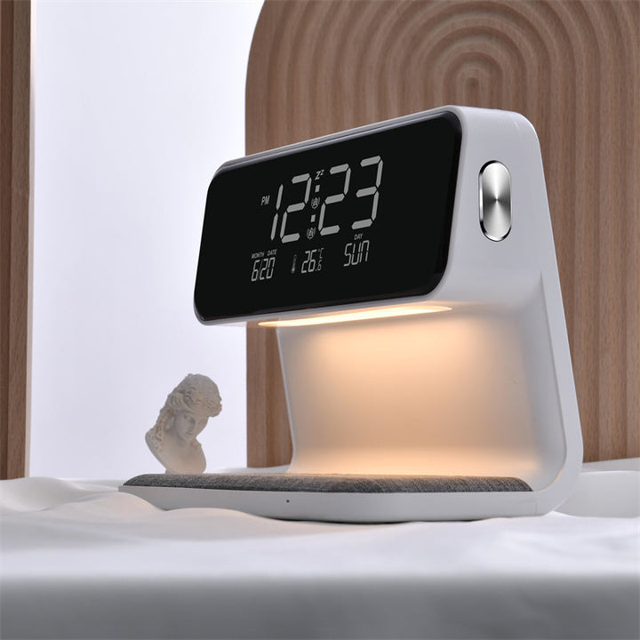 3-in-1 Nachttischlampe Ladegerät Uhr | Karnz