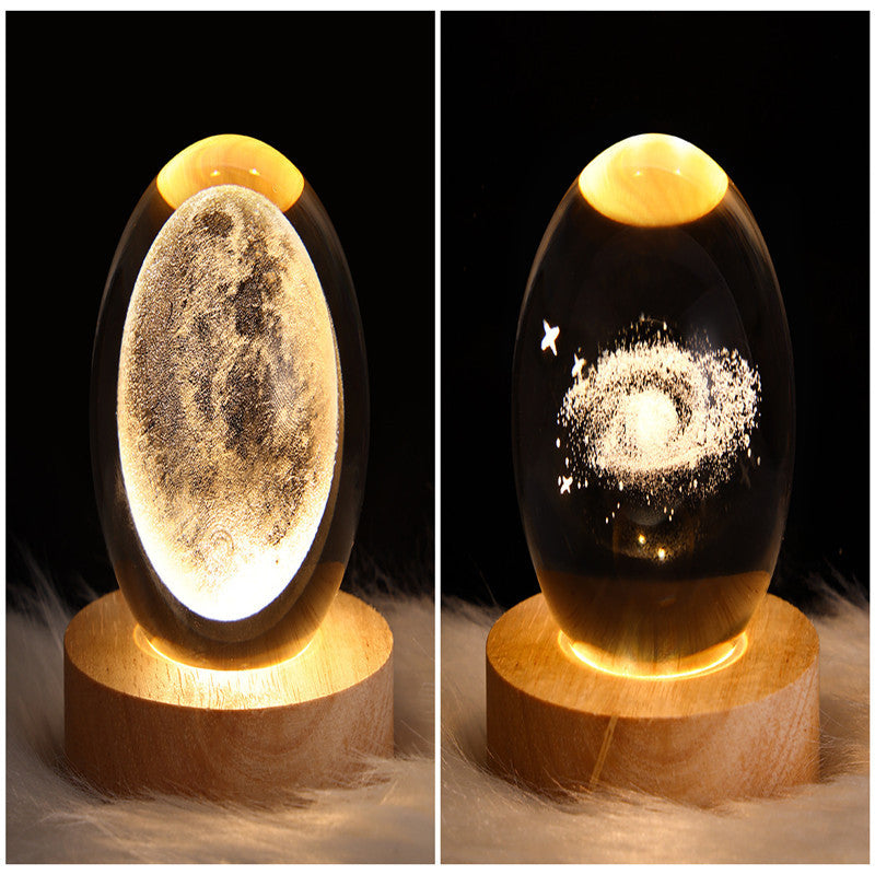 3D Galaxy Kristallkugel LED Nachtlicht | Karnz