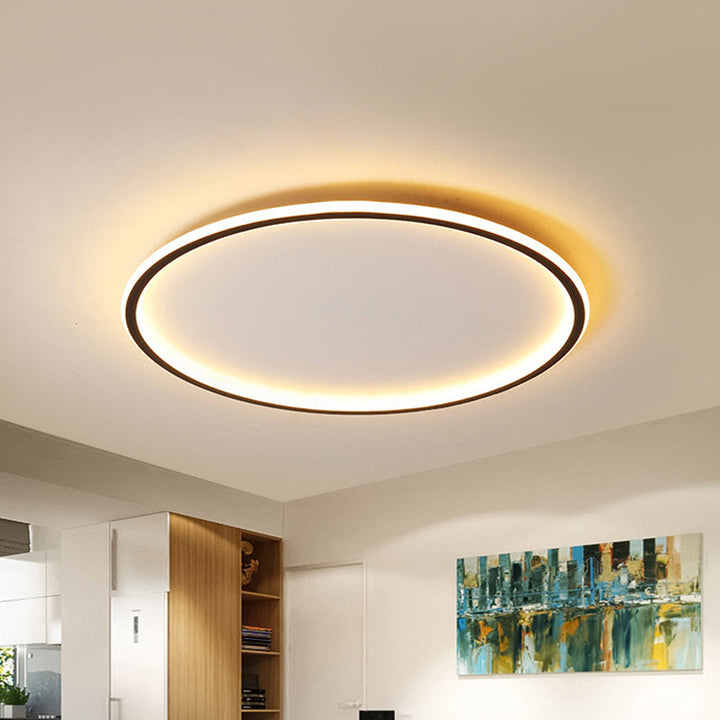 Moderne skandinavische LED-Deckenleuchte mit Fernbedienung – dimmbar und energieeffizient