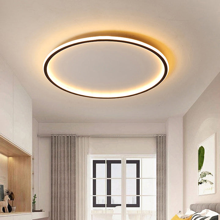 Moderne skandinavische LED-Deckenleuchte mit Fernbedienung - Dimmbare und energieeffiziente | Karnz