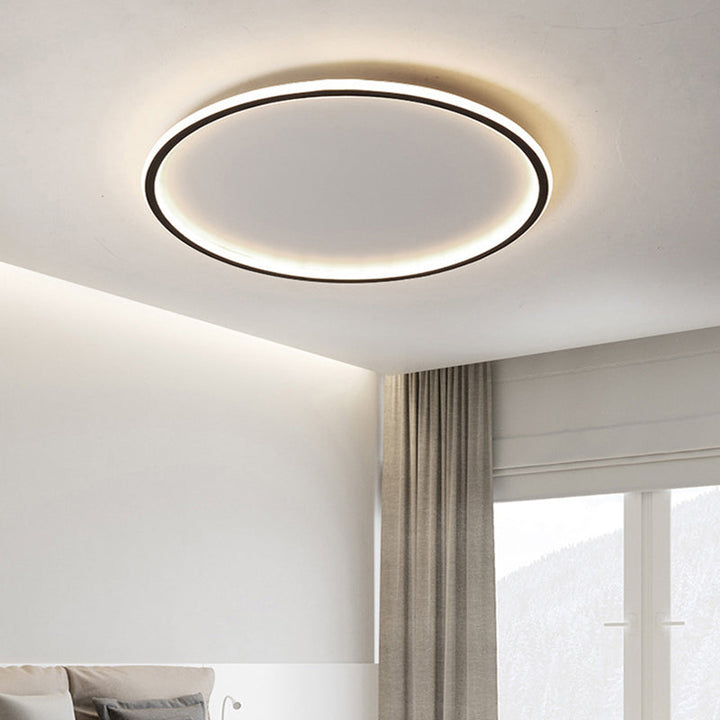 Moderne skandinavische LED-Deckenleuchte mit Fernbedienung - Dimmbare und energieeffiziente | Karnz