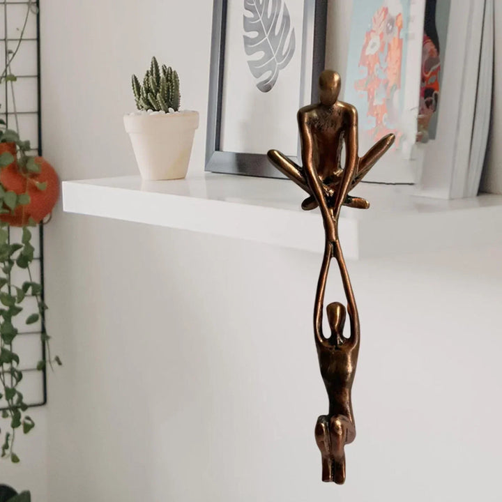Sandsberg immer Liebe und Stärke Bronze-Skulptur Statue Luxus Home Decoration
