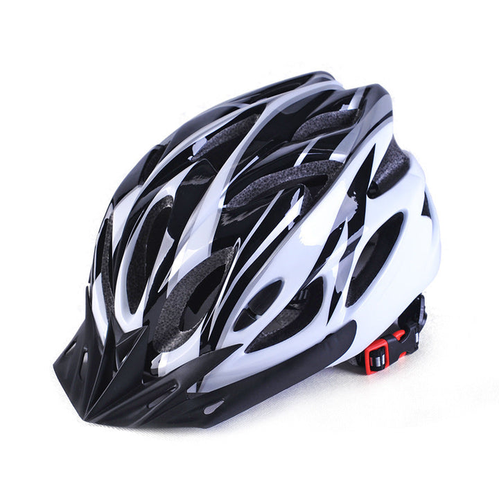 verstellbarer belüfteter Straßen- und Mountainbike-Helm mit Visier und hinten einstellbarem Fit Karnz