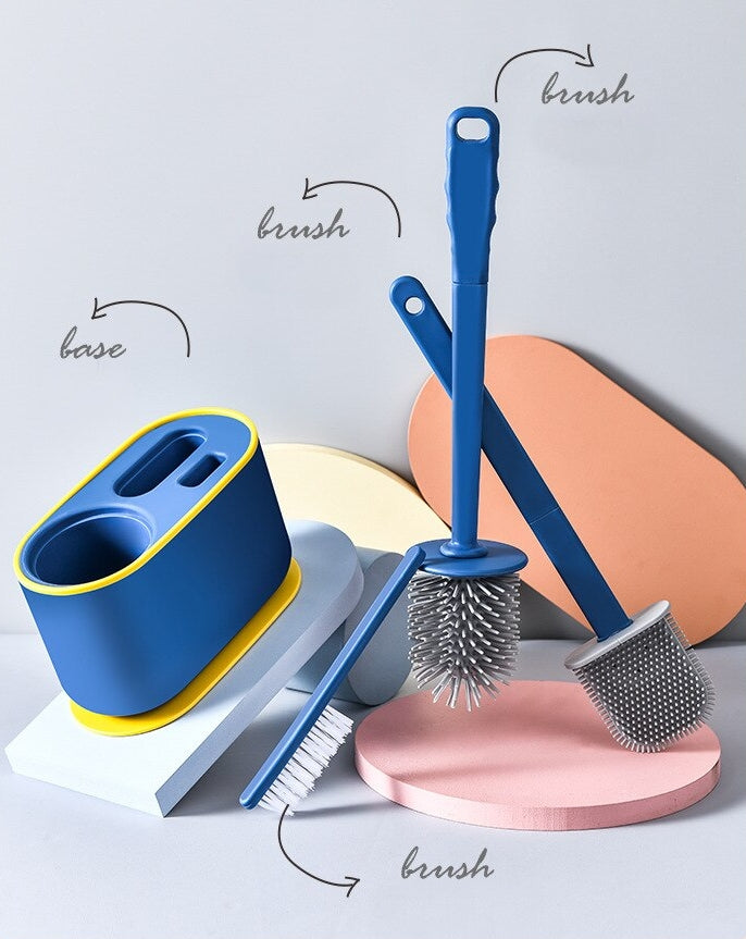 Karnz | Wandmontierter Toilettenreiniger Abflussbürsten Set