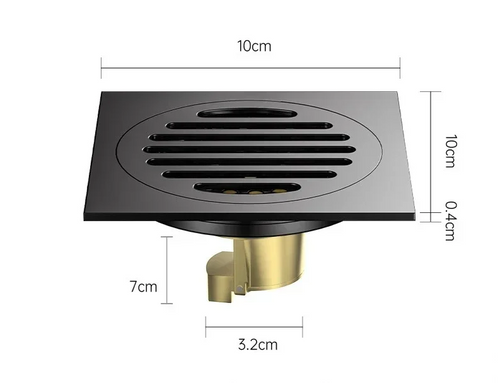 AquaShield Quadrat Edelstahl Bodenablauf Karnz