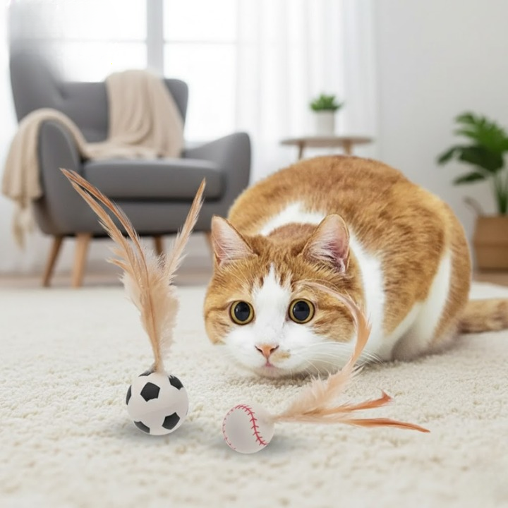 FetherSprint — Entfessle den wilden Jäger in deiner Katze mit lautlosem Spielspaß! | Karnz