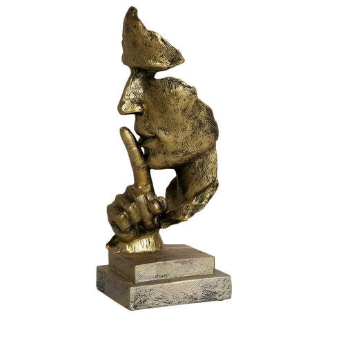 Abstrakte Denker-Skulptur – Moderne Art-déco-Figur aus Kunstharz | Ideal für Wohnzimmer und Büro