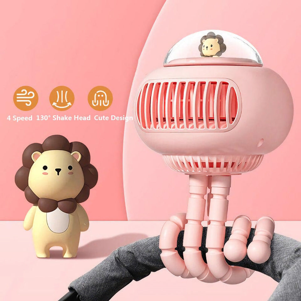 Lieber Cartoon tragbarer sicherer Kinderwagenventilator | Karnz