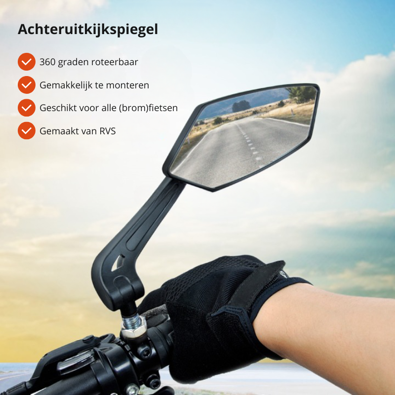 360°-Rückspiegel für Fahrrad mit Lenkerbefestigung | Karnz