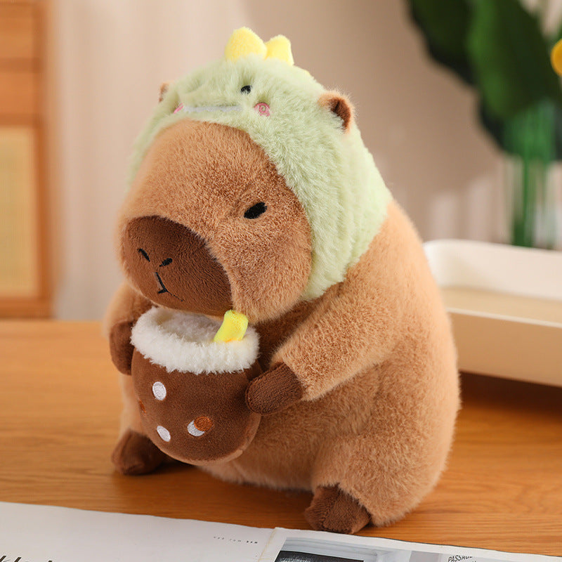 Karnz | CuddleCapy Kuschelpuppe Plüsch | Capybara & Hase Design | Weiches Kuscheltier in Verschiedenen Stilen & Größen
