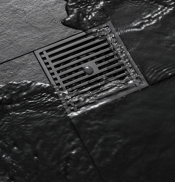 AquaShield Quadrat Edelstahl Bodenablauf Karnz