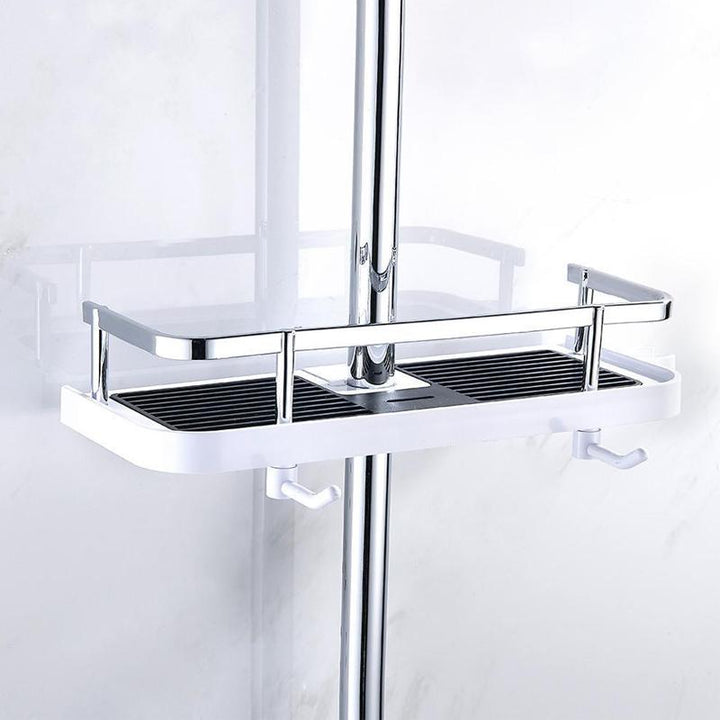 Badezimmerregal Caddy für Duschstange, kein Bohren Pole Duschregal Halter | Karnz