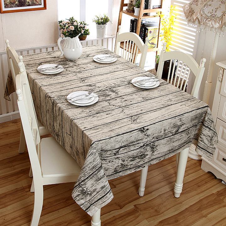 Rustikale Holzmaserung Tischdecke
