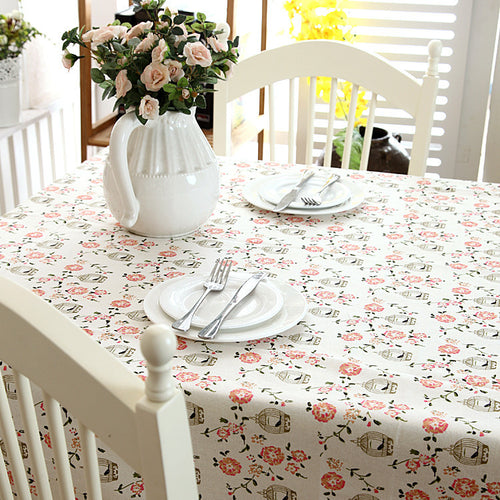 Blumenmuster Tischdecke