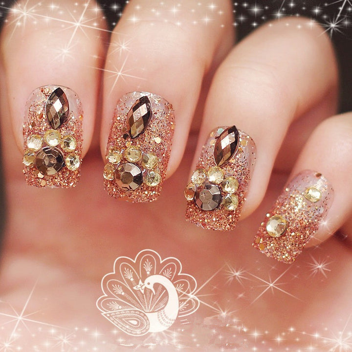 Dekorative Glitter Press-On Nägel