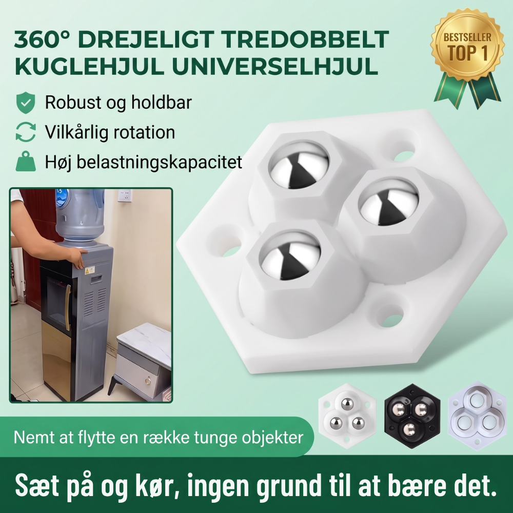 TriGlide 360° Möbelrollen mit Kugellagern | Karnz