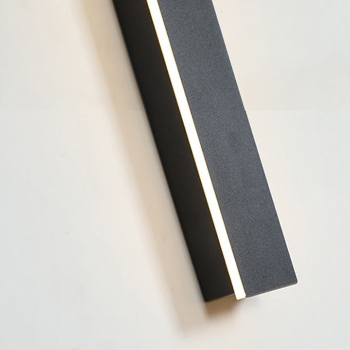 Zenith - Tight LED Wandleuchten Schwarzes Metall für Innen und Außen, modernes Design für Garten und Flur | Karnz
