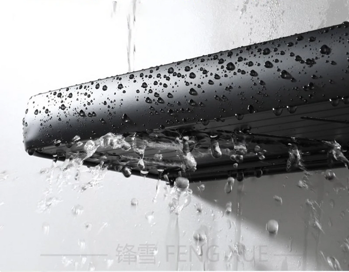ALUMAX – Schwarzes Aluminium-Eckregal ohne Bohren Karnz