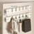 Wandhakenpanel ohne Bohren – OrganizePlus versteckter 5-Haken-Regal | Karnz