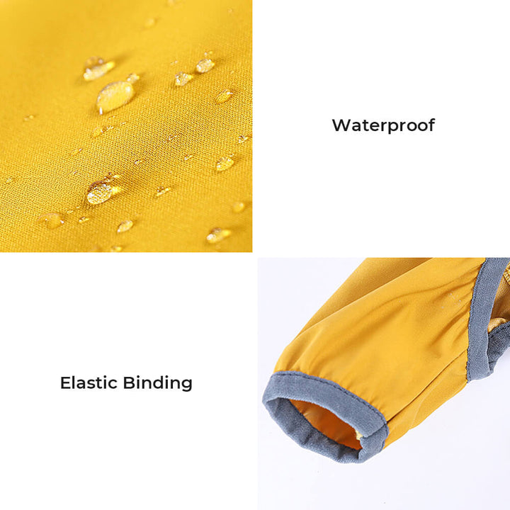 Karnz | RainBuddy Wasserdichter Hunderegenmantel | Reflektierende Streifen | Verstellbar & Mit Kapuze