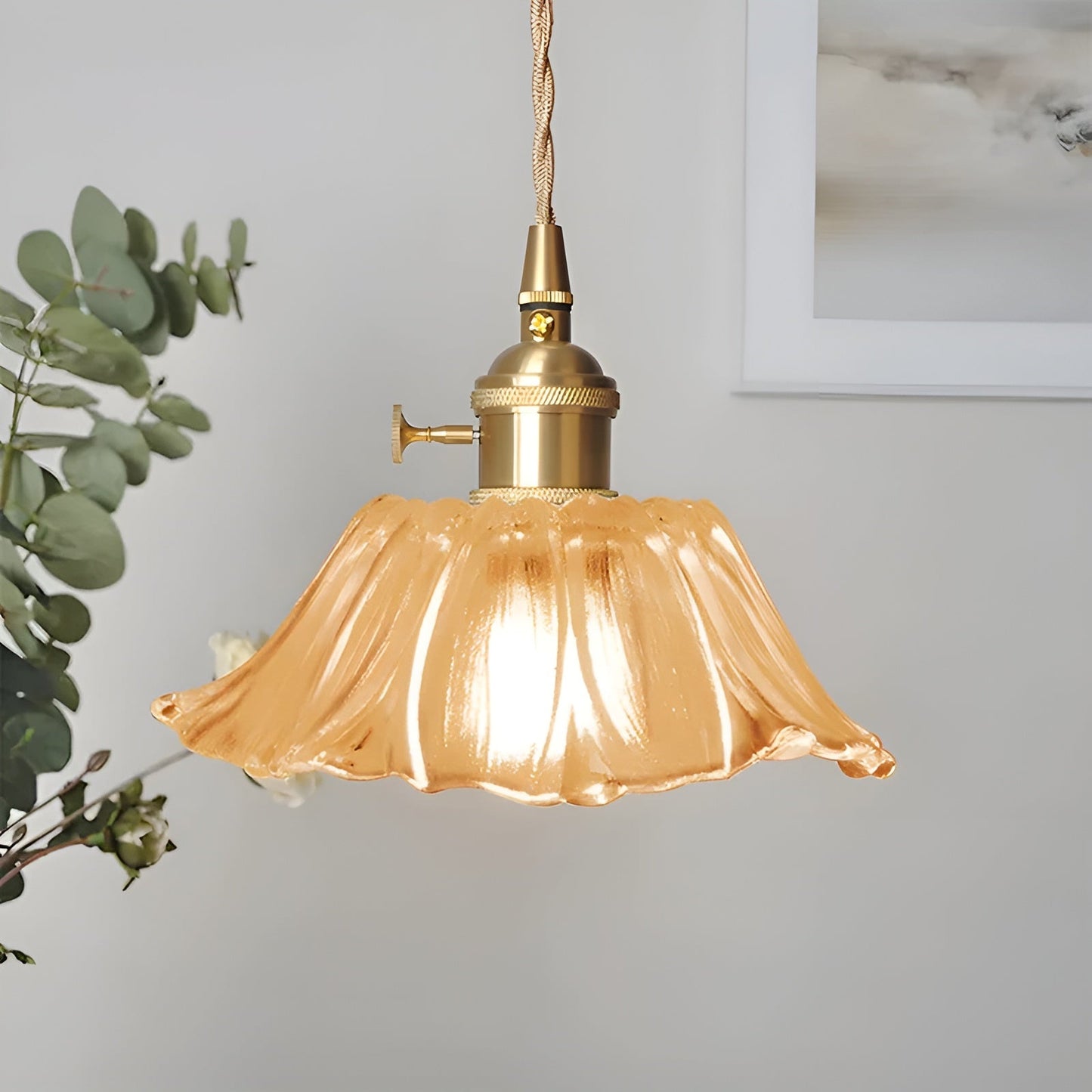 Hängeleuchte mit floralem Motiv – Warmes Licht & stilvolles Design | Für Ihr Zuhause | Karnz