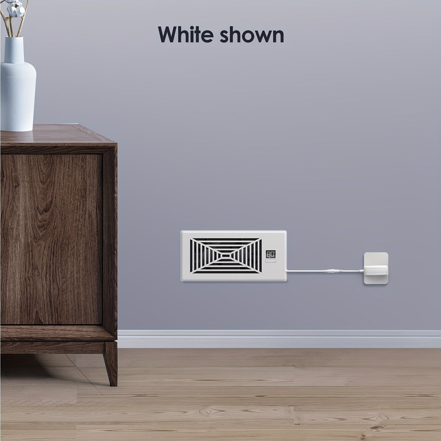 4" x 10" Smart Register Booster Fan – HVAC-Bauzubehör mit Fernbedienung, Thermostatsteuerung – Leiser Betrieb für effiziente Heiz- und Kühlleistung | Karnz