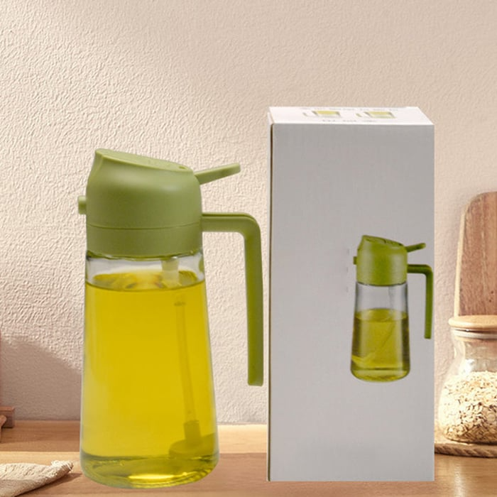 Doppelauslass | 2-in-1-Öldiffusor und -Spender aus Glas