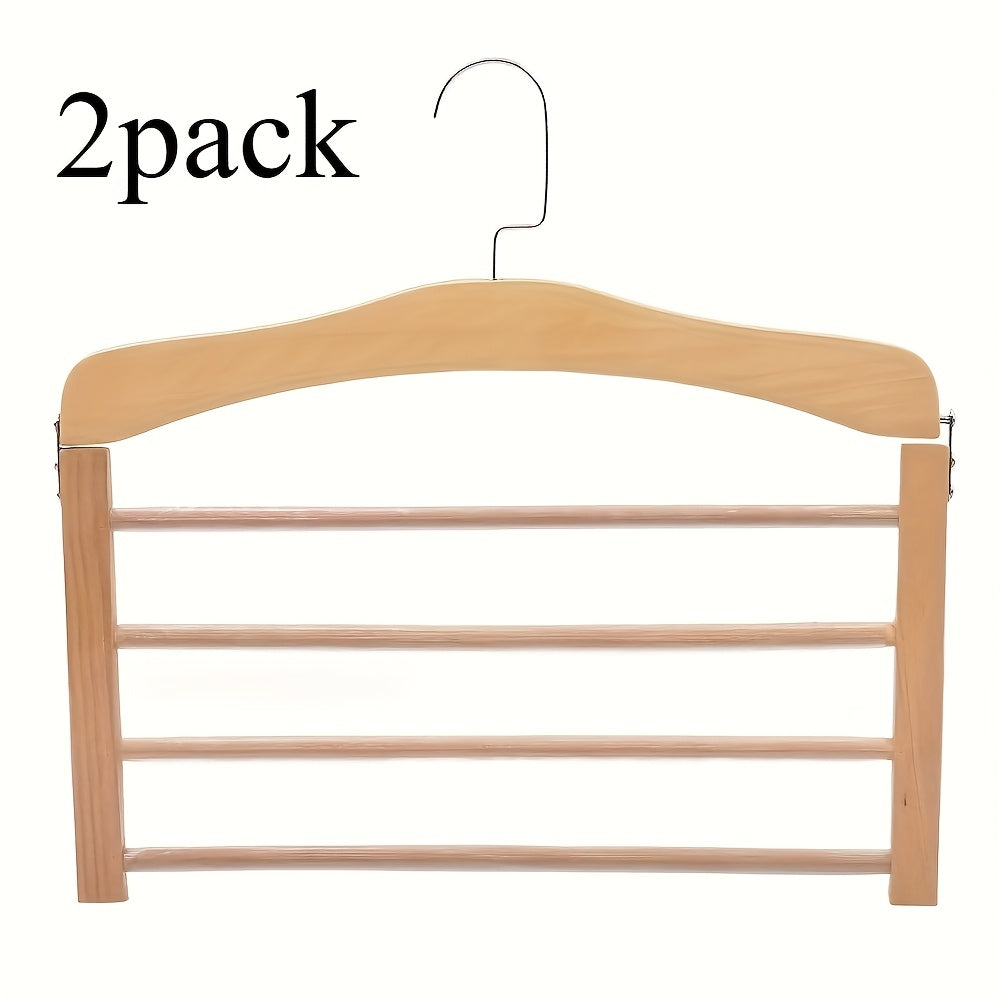 Holz Hosenbügel Multi-Layer 2er Set | Karnz