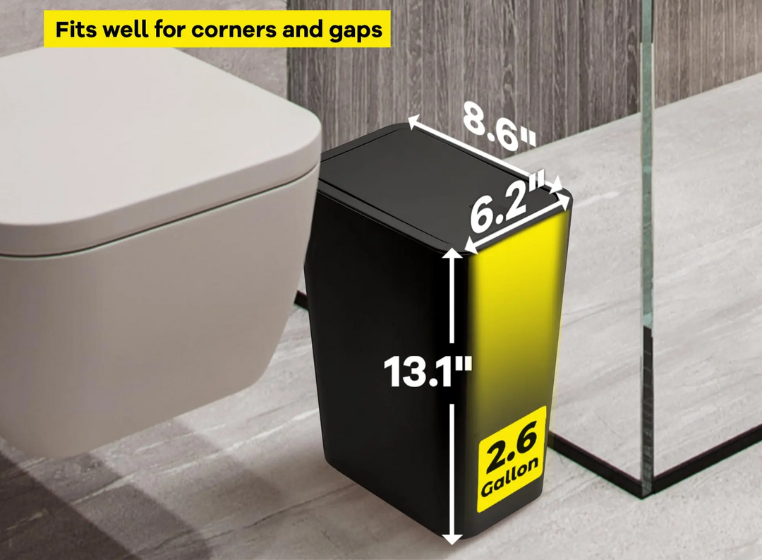 EcoPress 10L Mülleimer für Badezimmer Karnz