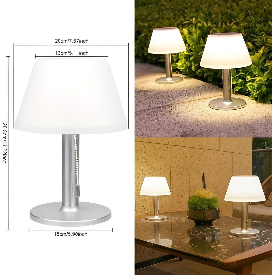 Elegante solide Tischlampe für den Charme im Freien Karnz