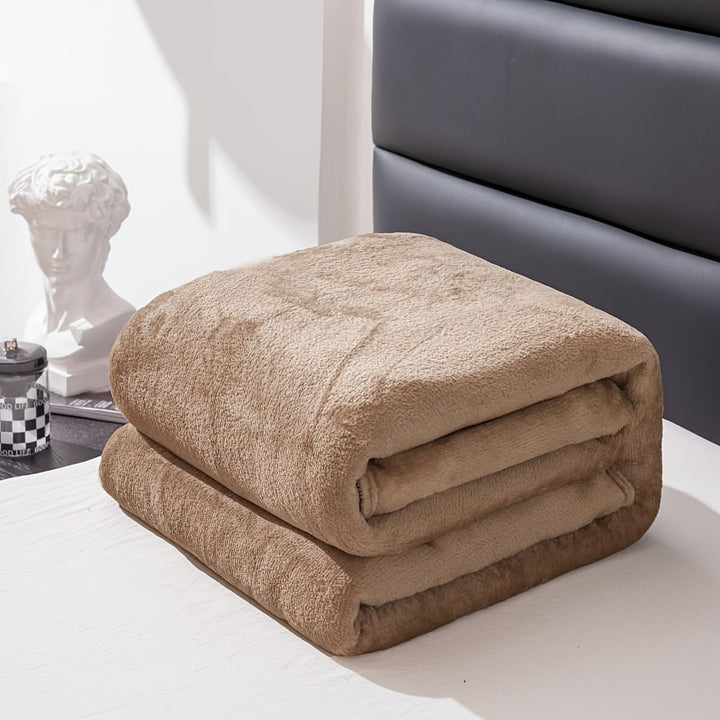 Ganzjahresweiches graues Flanell-Blanket für ultimativen Komfort