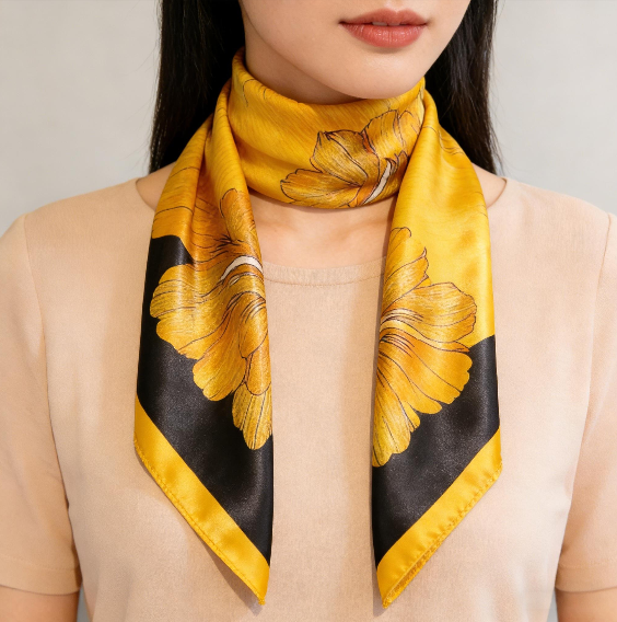 Karnz | Retro Korean Style Kunstseide Schal