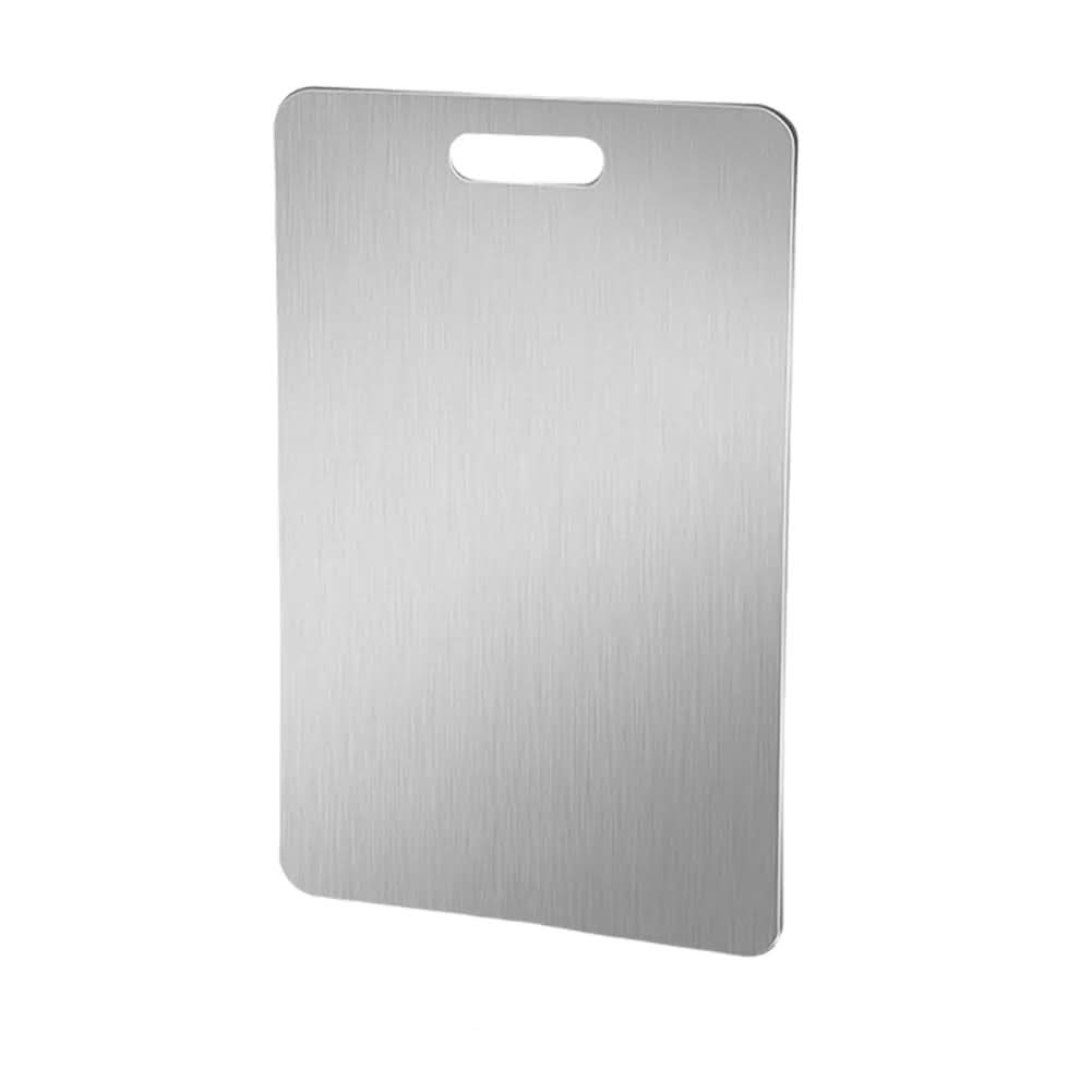 CHEFSTEEL – Schneidebrett aus Edelstahl, robust und leicht zu reinigen für hygienisches Arbeiten