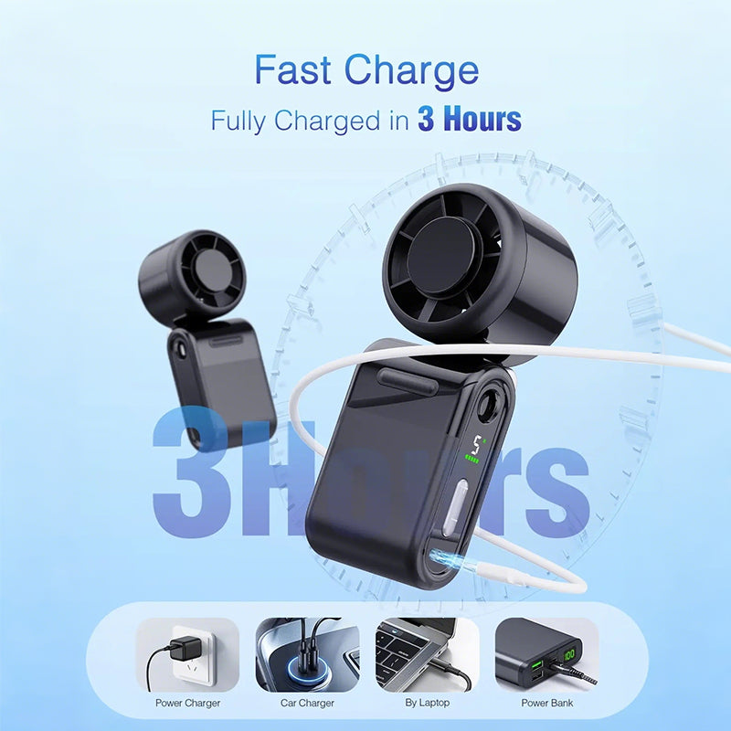 Faltbarer Handheld Turbo Mini Tragbarer Ventilator | Karnz