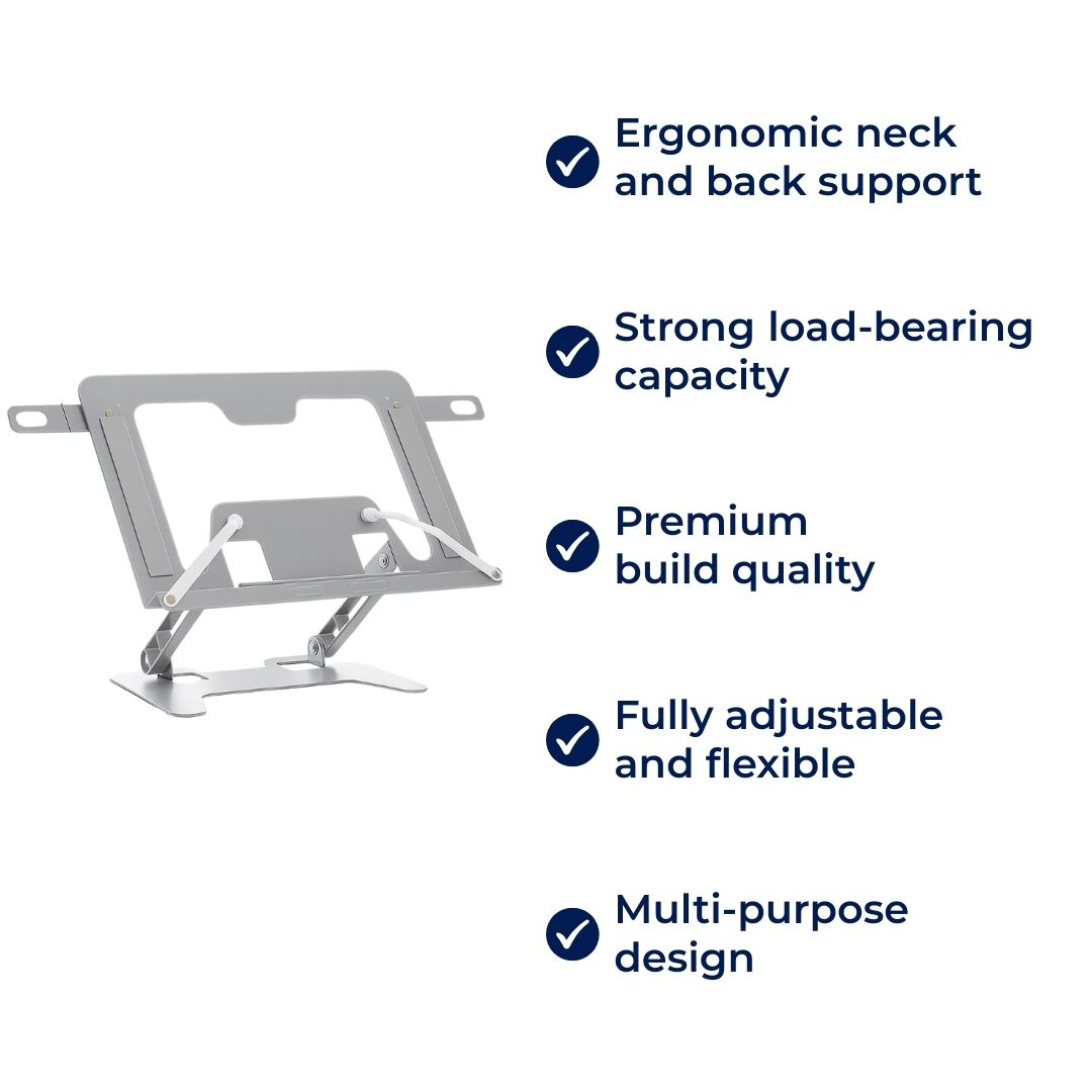ReadEase | Verstellbarer Leseständer – Ergonomische Nackenentlastung – Kompakt faltbares Design – Für Komfort zu Hause, im Büro und unterwegs Karnz
