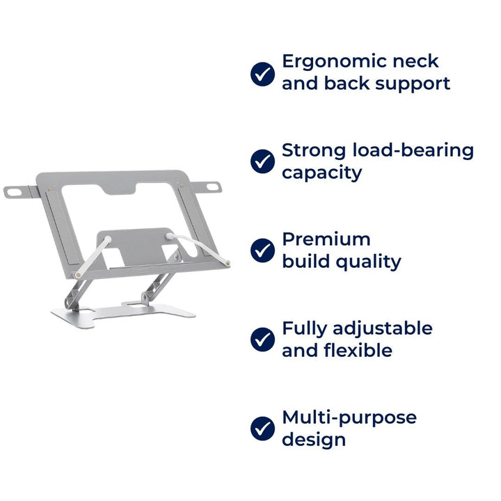 ReadEase | Verstellbarer Leseständer – Ergonomische Nackenentlastung – Kompakt faltbares Design – Für Komfort zu Hause, im Büro und unterwegs Karnz