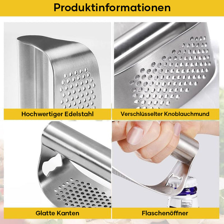 Neuer Knoblauchpresser aus Edelstahl | Karnz