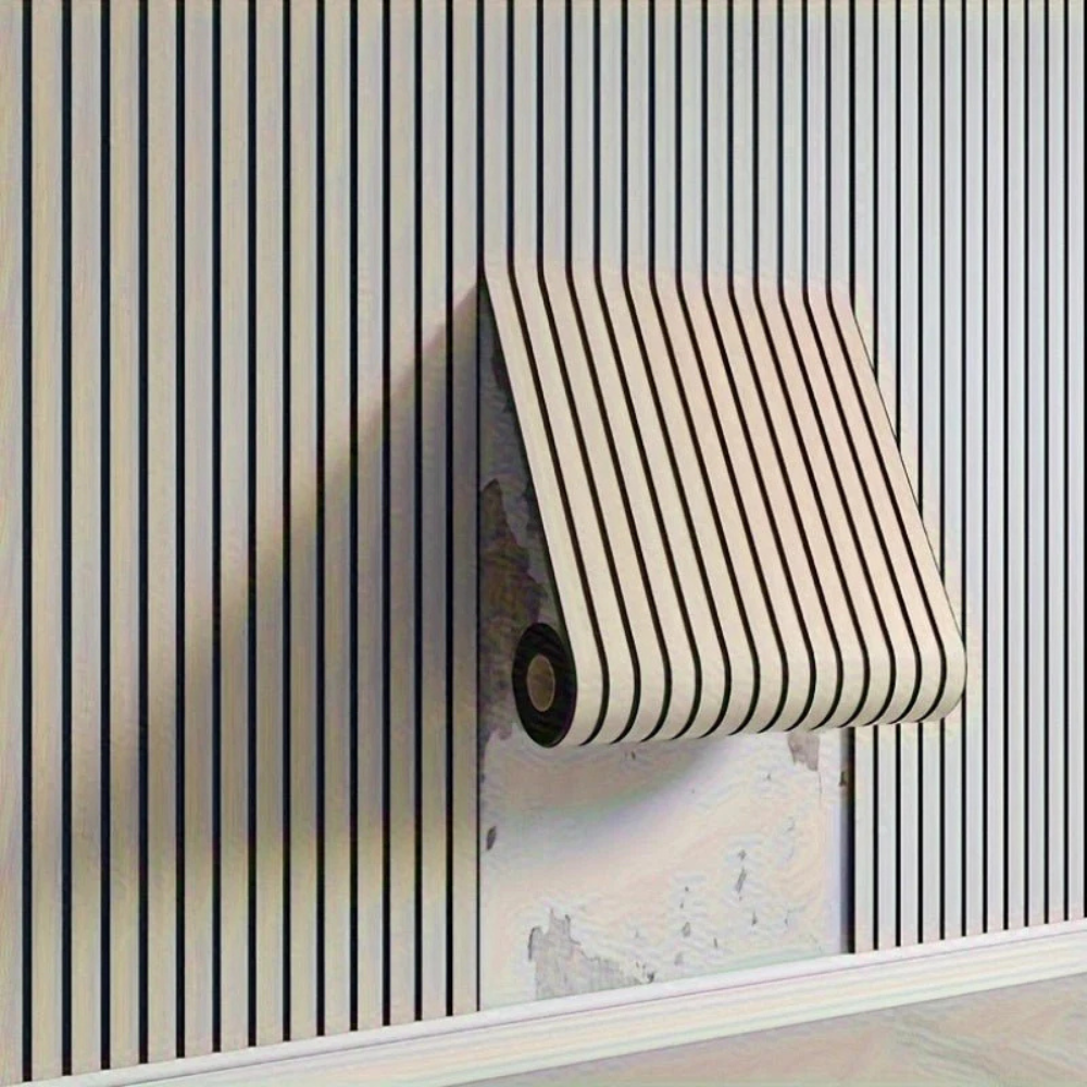 Wandaufkleber 3D-Holzoptik PVC-Platte selbstklebend wasserdicht