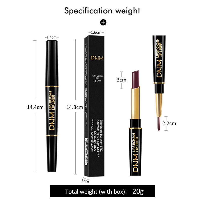 Karnz | 2-in-1 Dual-Lippenstift & Konturenstift | Matte Textur & Long-Lasting Finish | Hochpigmentiert & Wasserfest | 12 Farbvarianten für Präzisions-Makeup